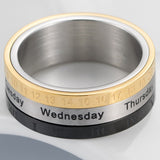 Anti stress ring kalender stal