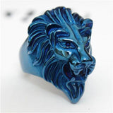 Blå løve ring