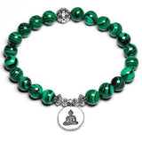 Buddhistisk malakit armbånd