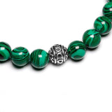 Buddhistisk malakit armbånd
