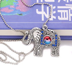 Elefant halskæde med sten
