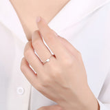 Fin hjerte ring kvind gave