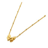 Guld sommerfugl halskæde 1001 Smykker