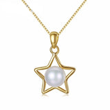 Halskæde med stjerner og perler