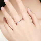 Hjerte ring sølv kvind