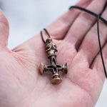 Islandsk kors vedhæng bronze