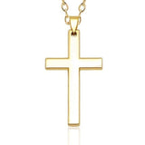 Klassisk kors halskæde guld