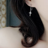 Klassiske kors øreringe kvind