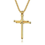 Kors halskæde korsfæstelse guld