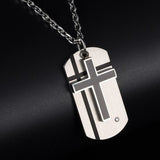 Kors halskæde medalje solv