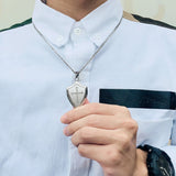 Kors halskæde skjold mand