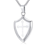 Kors halskæde skjold