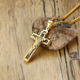 Kristen kors halskæde guld herren