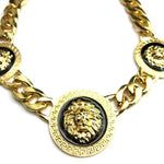 Løve halskæde stor guldkæde