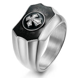 Middelalderlig kors ring solv