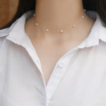 Minimalistisk perle halskæde