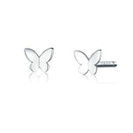 Minimalistiske sommerfugle øreringe