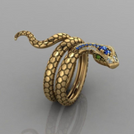 Moderne slange ring online