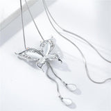 Opal sommerfugl halskæde 1001 Smykker