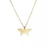 Origami sommerfugl halskæde Guld 1001 Smykker