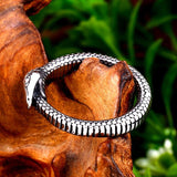 Ouroboros ring stål kob