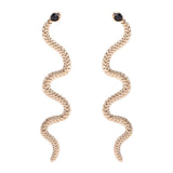 Punk øreringe med gylden slange