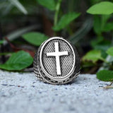Signet ring kors smykke