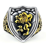 Signet ring løve våbenskjold smykke