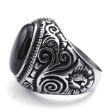 Signet ring sort onyx solv