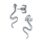 Slange øreringe sølv vintage