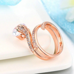 Slange ring rosaguld diamant online