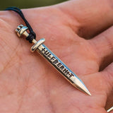 Sølv halskæde Ulfberht sværd