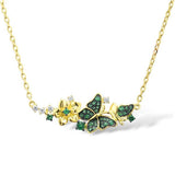 Sommerfugle halskæde i guld 1001 Smykker