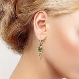 Sommerfugle øreringe guld