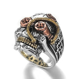 Steampunk ring stål