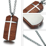 Stort kors halskæde træ danmark