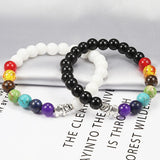 Tibetansk 7 chakraer howlit armbånd