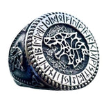 Viking ring stål med ulv