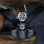 Vikinge krigerhjelm halskæde