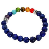 7 chakra armbånd sten