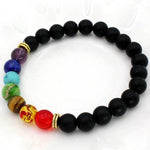 7 chakra armbånd sten