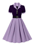 Ægte rockabilly-kjole Lilla / S