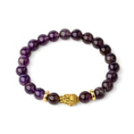 Ametyst armbånd Buddha