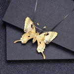 Ametyst butterfly halskæde 1001 Smykker