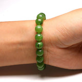 Armbånd med naturlige jade perler
