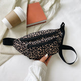 Bæltetaske med leopardmønster