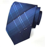 Blå ternet slips