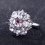 Blomsterformede ring