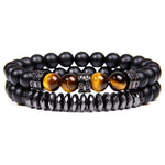 Bohemisk onyx armbånd