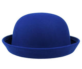 Bowlerhat til dame Blå